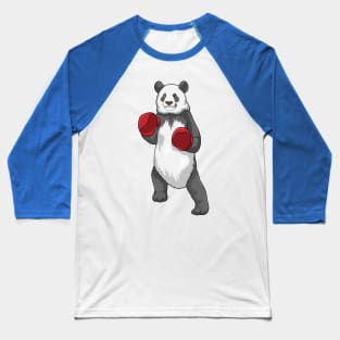 Panda as Boxer with Boxing gloves Baseball T-Shirt